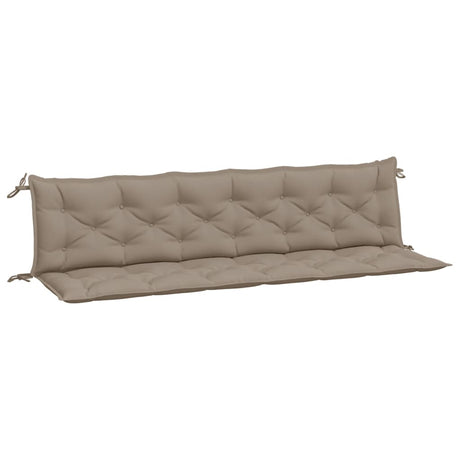 Vidaxl Garden Bench Puder 2 PCS 200x50x7 cm Oxford Fabric Taupe