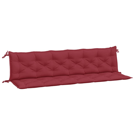 Vidaxx Garden Bench Puder 2 PCS 200x50x7 cm Oxford Fabric Wine Red
