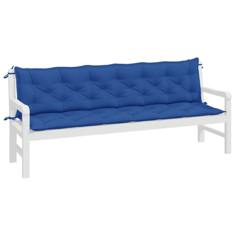Vidaxx Garden Bench Puder 2 PCS 200x50x7 cm Oxford Stof Blue Blue