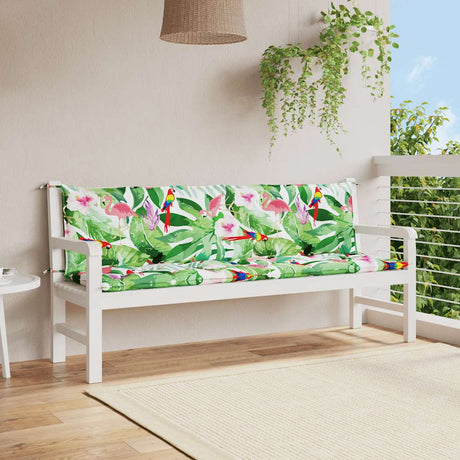 Vidaxx Garden Bench Puder 2 PCS 200x50x7 cm Stof Multi-farvet
