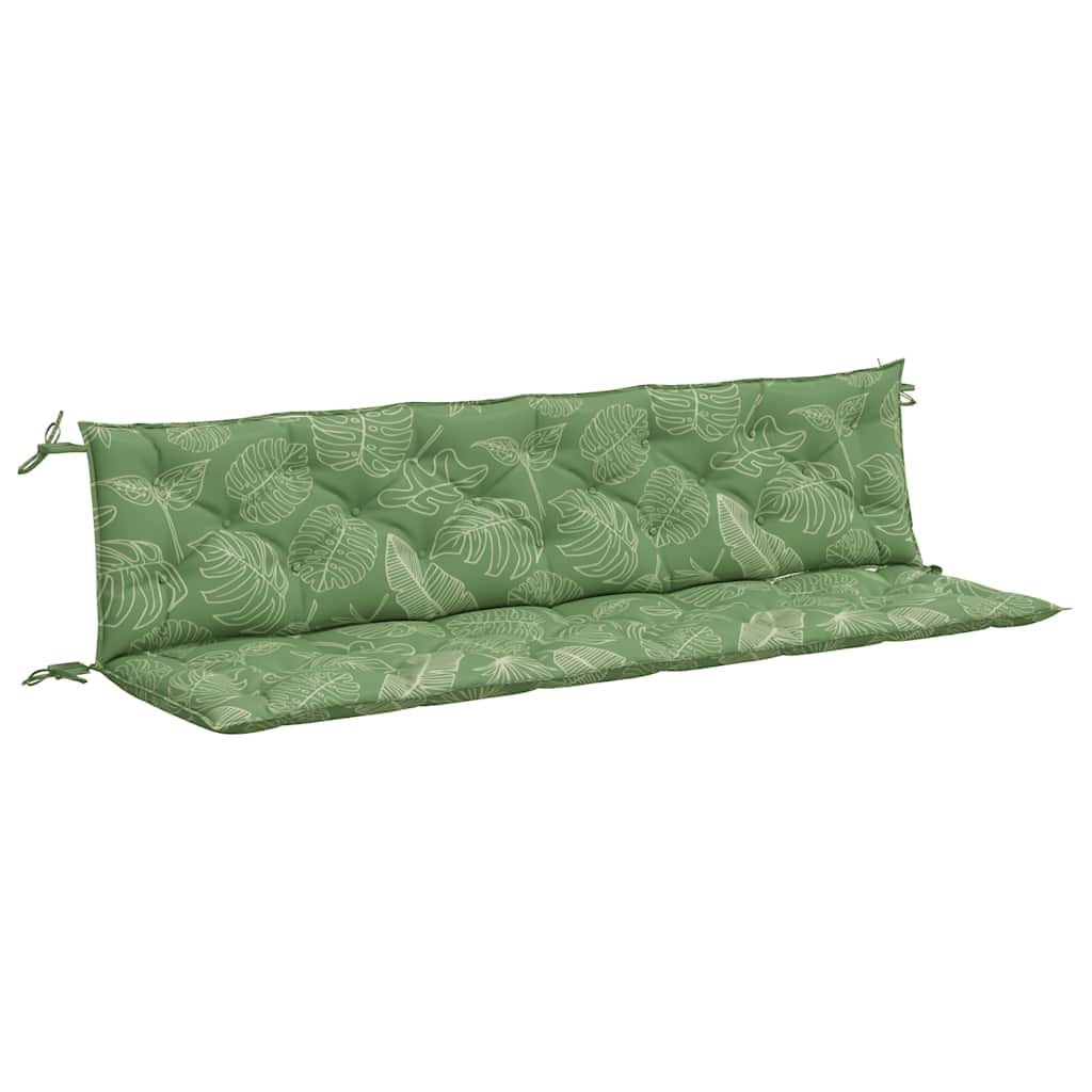 Vidaxx Garden Bench Puder 2 stk. Bladmønster 200x50x7 cm stof