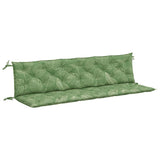 Vidaxx Garden Bench Puder 2 stk. Bladmønster 200x50x7 cm stof