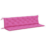 Vidaxx Garden Bench Puder 2 PCS 200x50x7 cm stofrosa