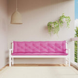 Vidaxx Garden Bench Puder 2 PCS 200x50x7 cm stofrosa