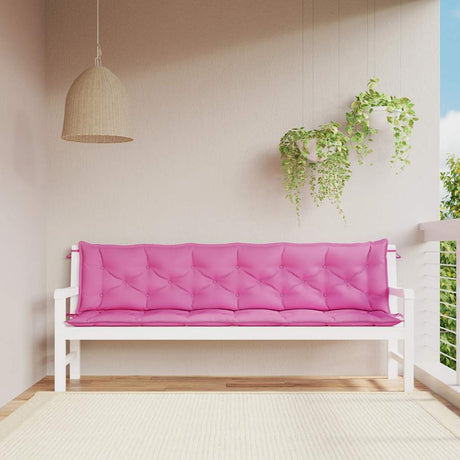 Vidaxx Garden Bench Puder 2 PCS 200x50x7 cm stofrosa