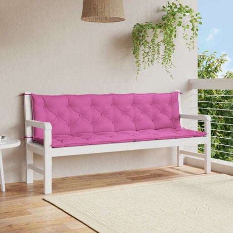Vidaxx Garden Bench Puder 2 PCS 200x50x7 cm stofrosa