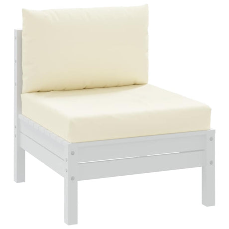 Vidaxl palle puder 2 stk Oxford stofcreme hvid