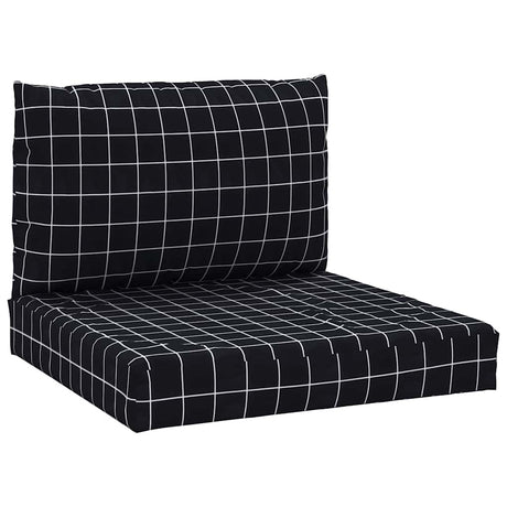 Vidaxl palle puder 2 stk diamant mønster oxford stof sort