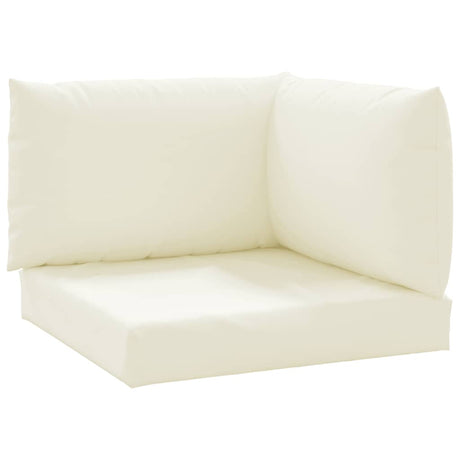 Vidaxl Palletpuder 3 stk Oxford Fabric Cream White