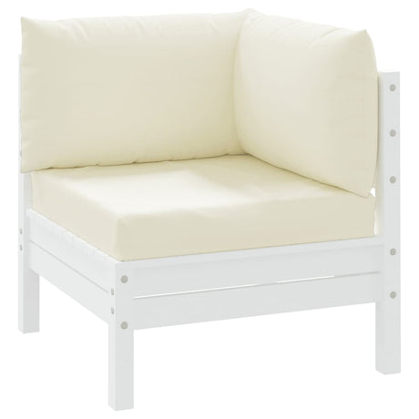 Vidaxl Palletpuder 3 stk Oxford Fabric Cream White