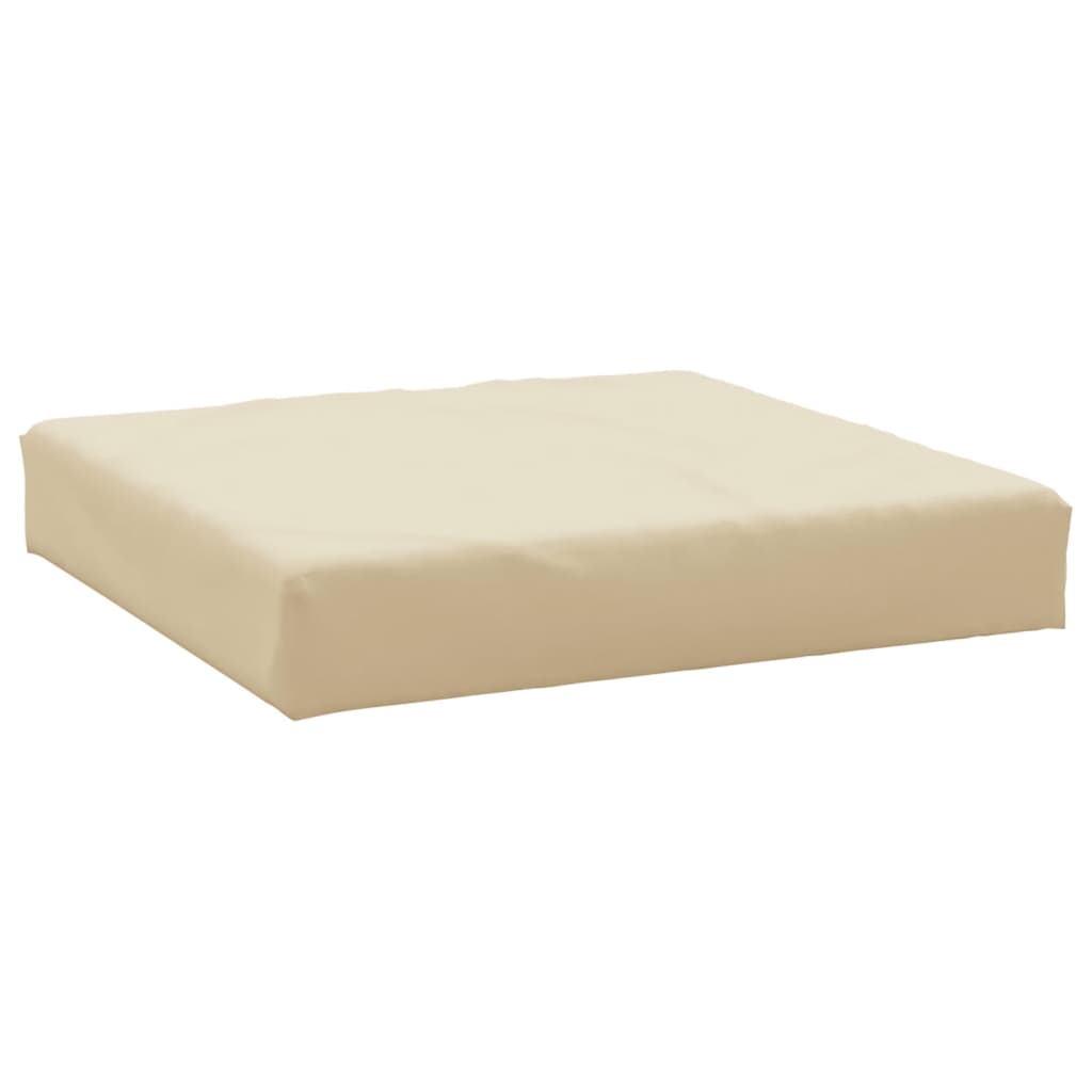 Vidaxl Pallet Pushion 60x60x8 cm Oxford Stof beige
