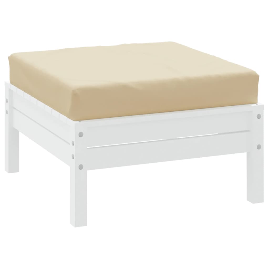 Vidaxl Pallet Pushion 60x60x8 cm Oxford Stof beige