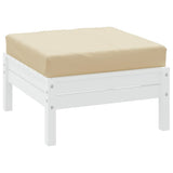 Vidaxl Pallet Pushion 60x60x8 cm Oxford Stof beige
