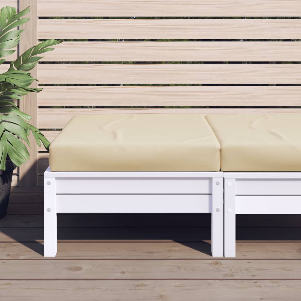 Vidaxl Pallet Pushion 60x60x8 cm Oxford Stof beige