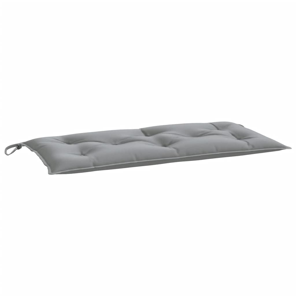 Vidaxl Garden Bench Pushion 110x50x7 cm Stof grå