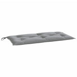 Vidaxl Garden Bench Pushion 110x50x7 cm Stof grå