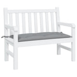 Vidaxl Garden Bench Pushion 110x50x7 cm Stof grå