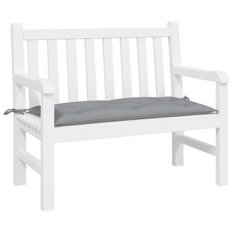 Vidaxl Garden Bench Pushion 110x50x7 cm Stof grå
