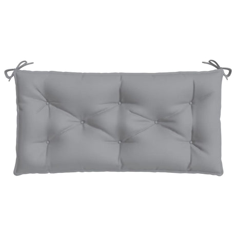 Vidaxl Garden Bench Pushion 110x50x7 cm Stof grå