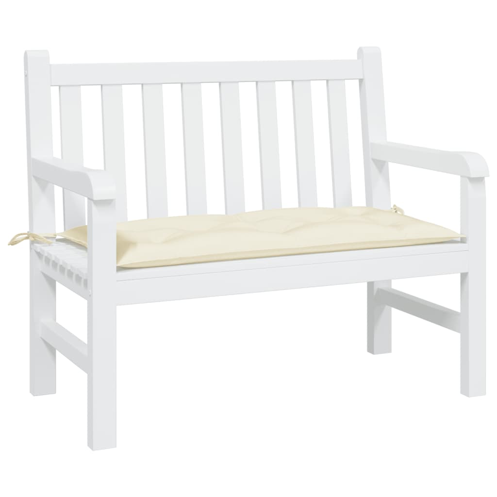 Vidaxx Garden Bench Pushion 110x50x7 cm Oxford Fabric Cream White
