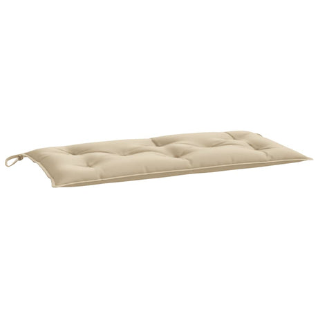 Vidaxl Garden Bench Pushion 110x50x7 cm Oxford Stof beige
