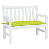 Vidaxl Garden Bench Pushion 110x50x7 cm Oxford Fabric Bright Green