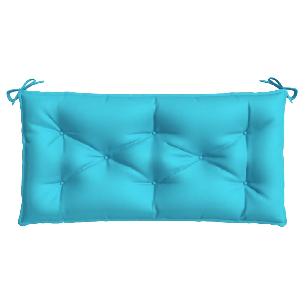 Vidaxl Garden Bench Pushion 110x50x7 cm stof turkis