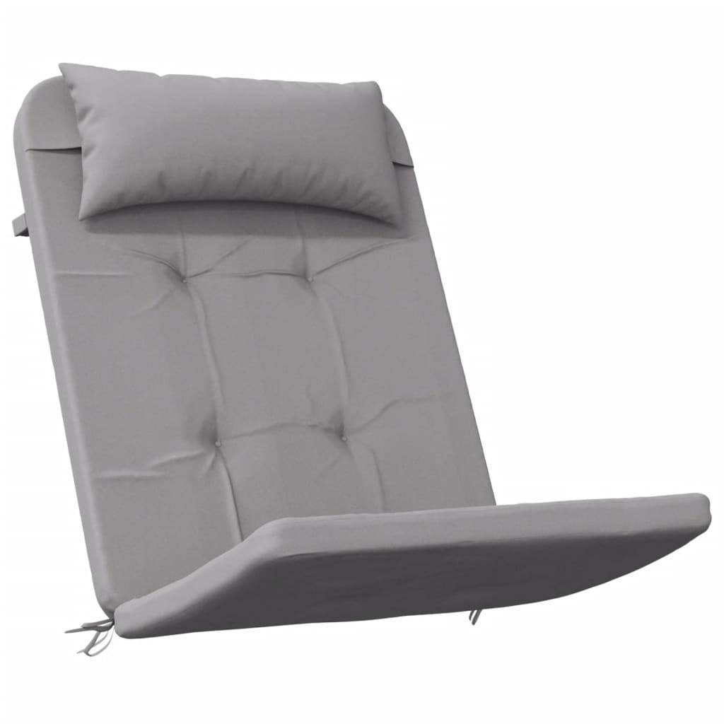 VidaXL stolehynder 2 stk adirondack oxford stof grå