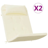 Vidaxl Stolpuder 2 stk. Adirondack Oxford Fabric Cream Farvet