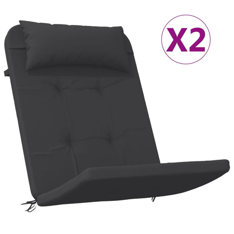 VidaXL stolehynder 2 stk adirondack oxford stof sort