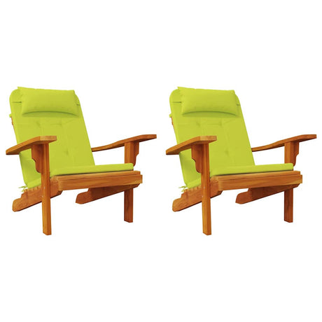 Vidaxl stoelkussens 2 pcs helder groen 58 x 77 x 4,5 cm oxford stof