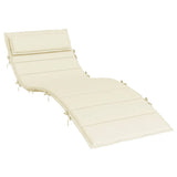 Vidaxx Lounger Pushion 180x60x4 cm Oxford Fabric Cream-farvet