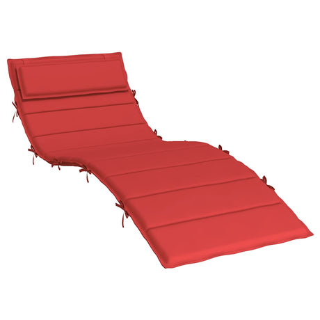 Vidaxx Lounger Pushion 180x60x4 cm Oxford Stof Rød