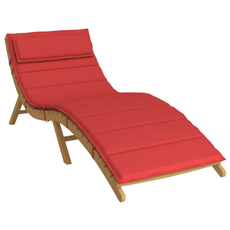 Vidaxx Lounger Pushion 180x60x4 cm Oxford Stof Rød
