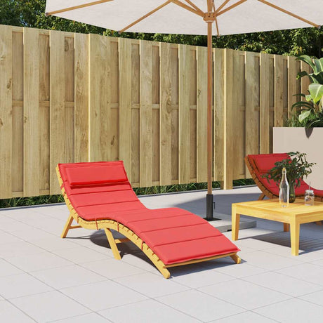 Vidaxx Lounger Pushion 180x60x4 cm Oxford Stof Rød