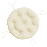 Vidaxl Seat Pushion Round Ø 60x11 cm Oxford Fabric Cream-farvet