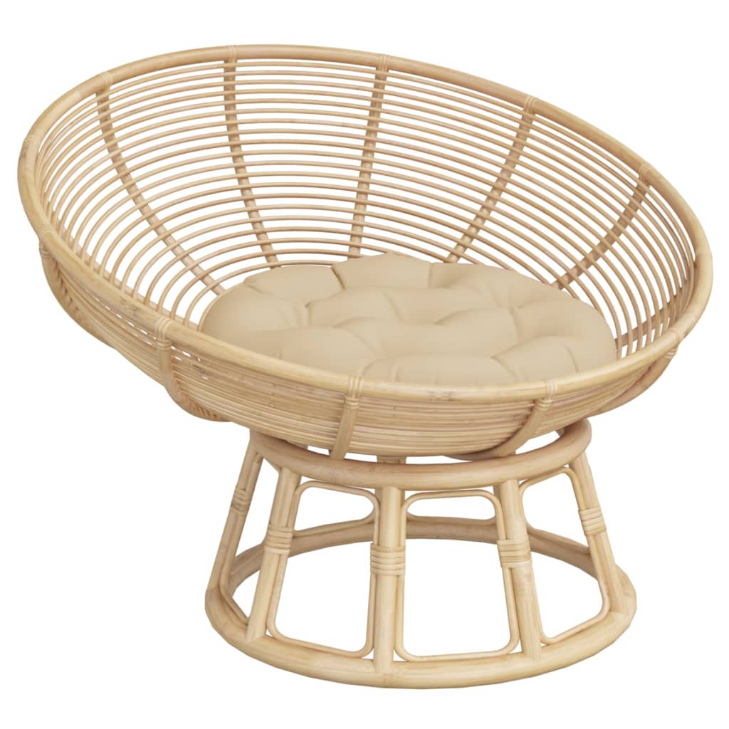Vidaxl sædepude rundt ø 60x11 cm oxford stof beige