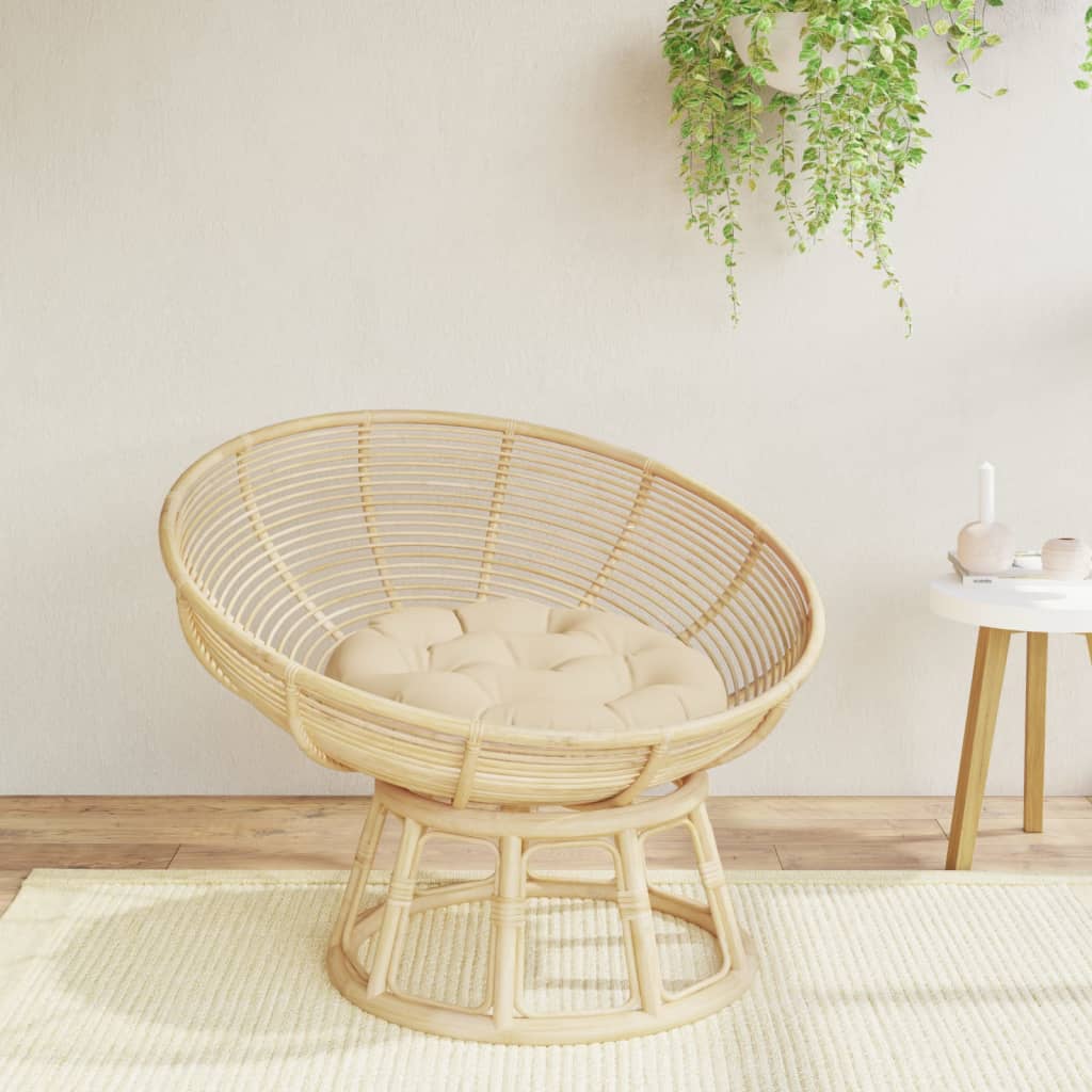 Vidaxl sædepude rundt ø 60x11 cm oxford stof beige
