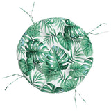 Vidaxl Seat Pushion Round Leaf Pattern Ø 60x11 cm Oxford stof