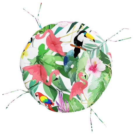 Vidaxl Pushion Round ø 60x11 cm Oxford Fabric Multi-Colored