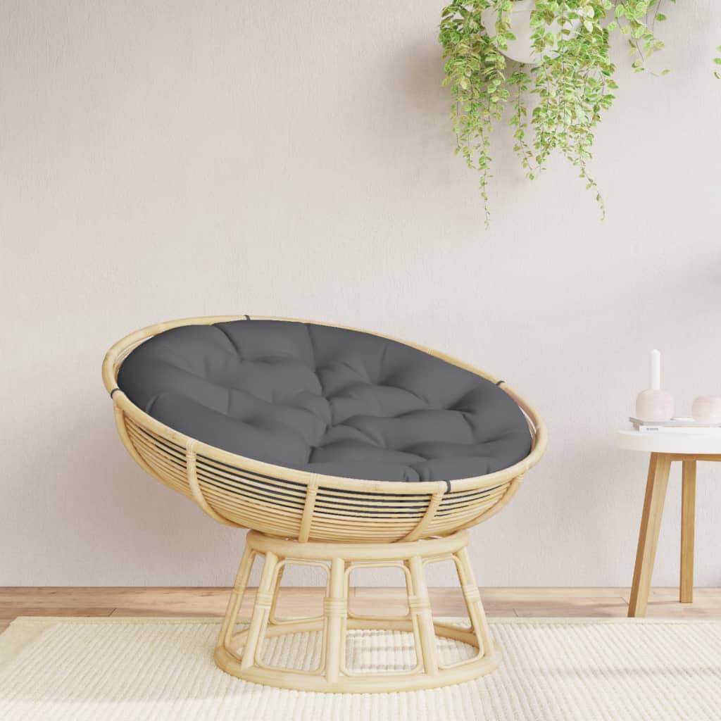 Vidaxl Seat Pushion Round Ø 100x11 cm Oxford Stof Anthracite