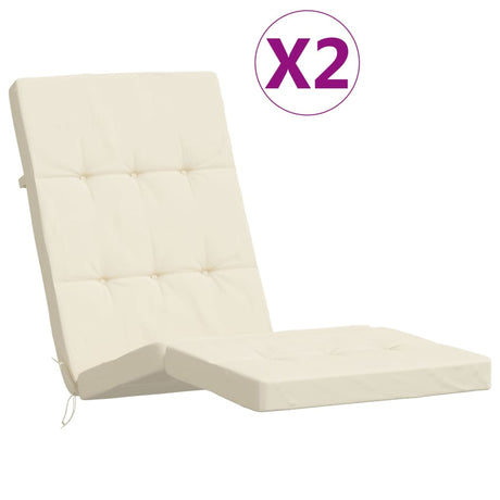 Vidaxl terrassestolehynder 2 stk oxford stof cremefarvede