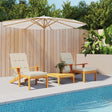 Vidaxl terrassestolehynder 2 stk oxford stof cremefarvede