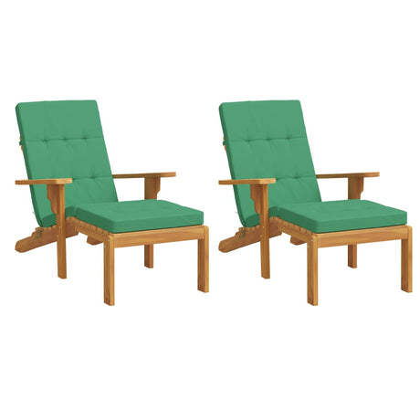 Vidaxx Patio Stol Puder 2 PCS Oxford Fabric Green