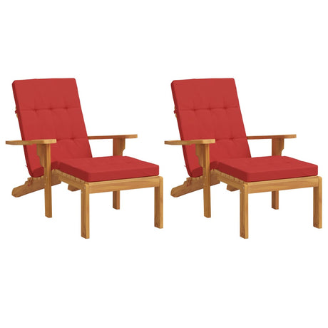 Vidaxx Patio Stol Puder 2 PCS Oxford Fabric Red