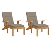 Vidaxx Patio Stol Puder 2 PCS Oxford Fabric Taupe