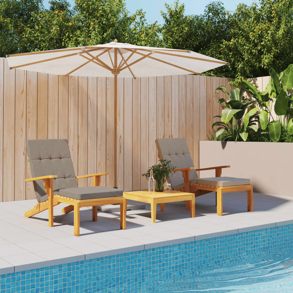 Vidaxx Patio Stol Puder 2 PCS Oxford Fabric Taupe