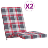 Vidaxx Patio Stol Puder 2 PCS Diamond Mønster Oxford Stof Rød
