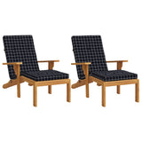 Vidaxx Patio Stol Puder 2 PCS Diamond Mønster Oxford Stof sort