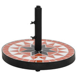 Vidaxx Parasol Base Round 12 kg Terracotta White